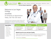 Tablet Screenshot of lasvegasurology.com